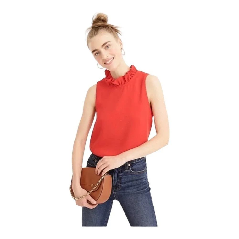 J.crew ruffle-neck top